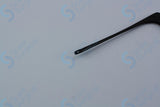 Ormerod Aural Forceps Extra Fine Circular Cup Jaws Black Plated Curved To Right (73mm 2.875inch)