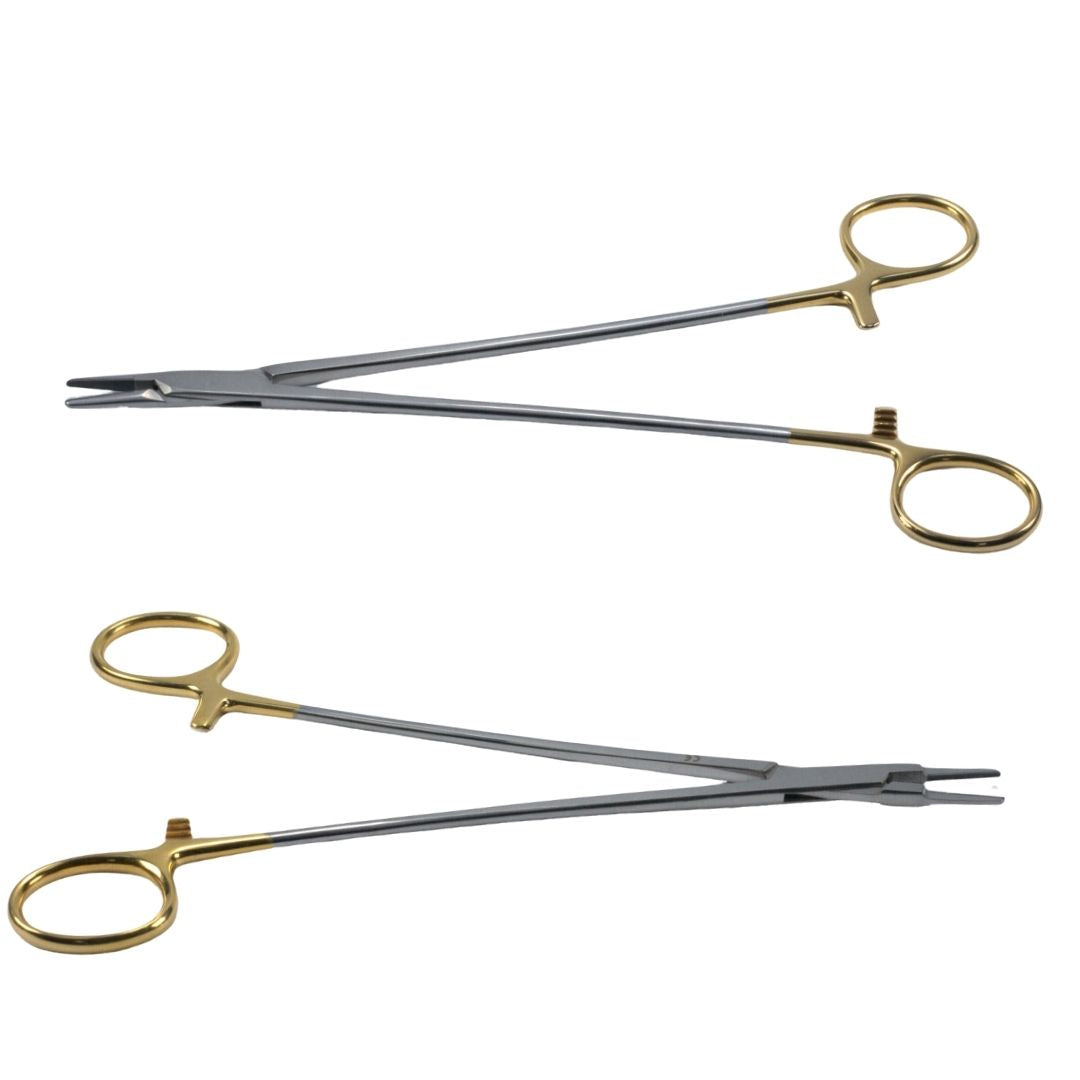 Needle Holder with Tungsten Carbide Inserts