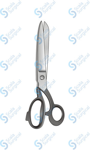 Counter Scissors Black Bows Handle Crank Shanks (177.8mm) (7inch ...