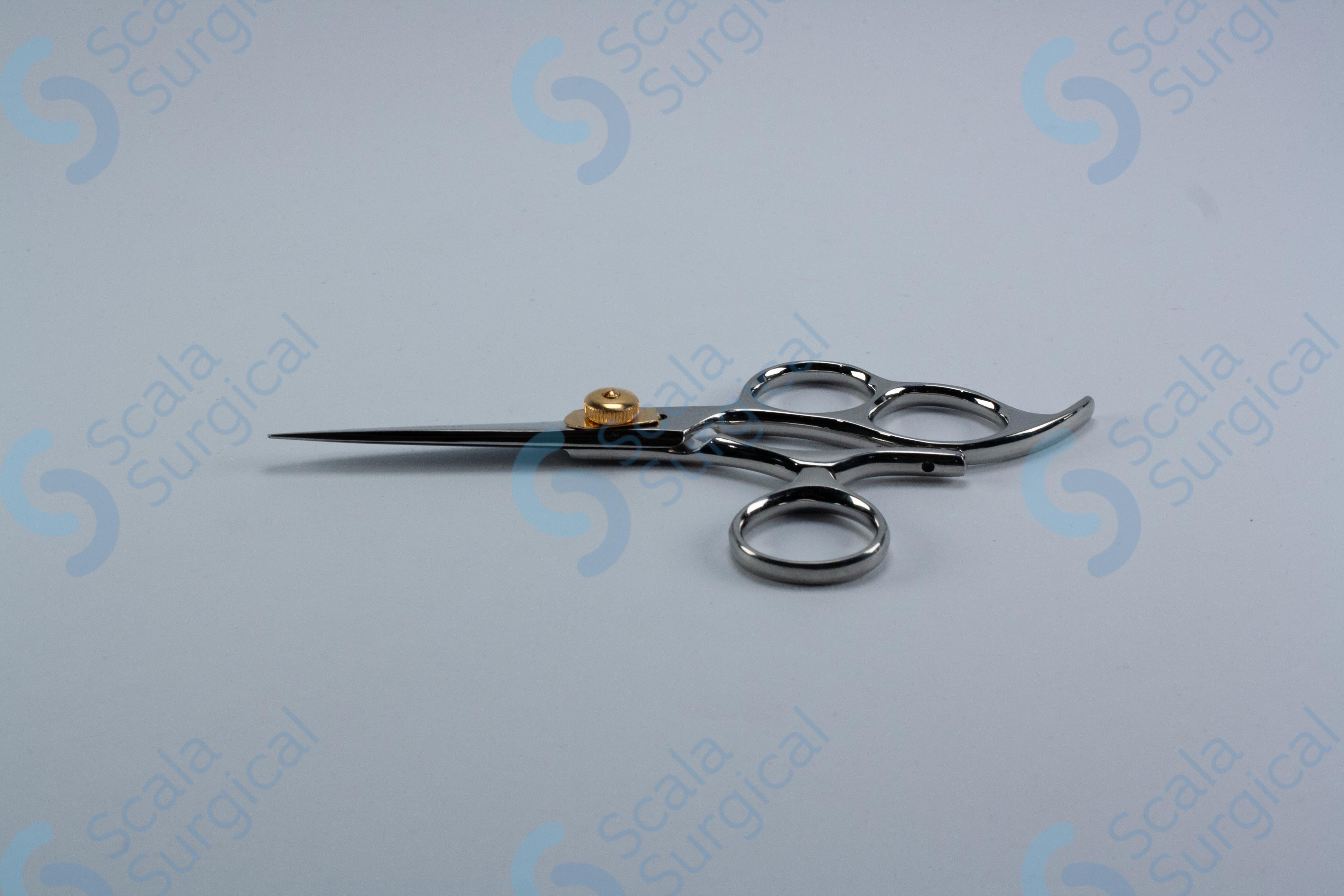 Barber Scissors 3 Rings (one movable) And Finger Rest (127mm 5inch ...