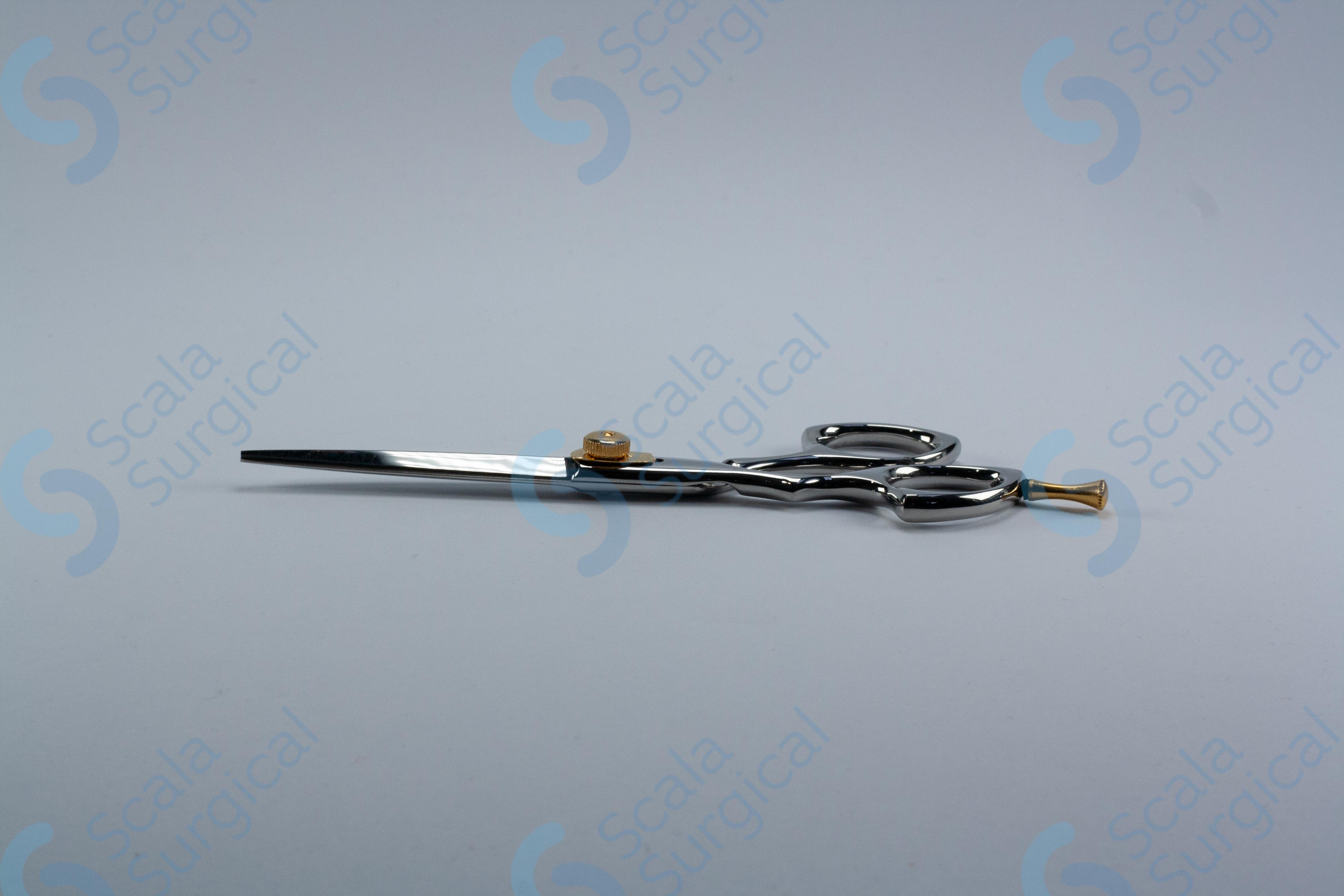 Barber Offset Scissors Left Handed with Finger Rest and Screw (153mm ...