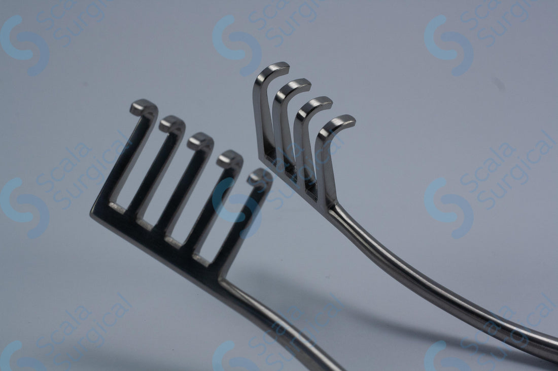 Weitlaner Self Retaining Retractor 3 x 4 Prongs Semi Sharp (195mm) (7 ...