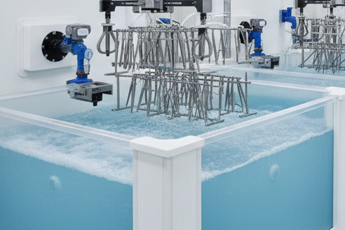 The plant needs to made out of polypropylene tanks