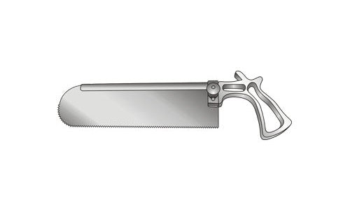 
                  
                    Post Mortem Saw Chrome Plated Handle Removable Blade (228.6mm)
                  
                
