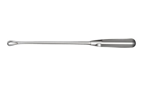 Sims Uterine Curette Single Ended Rigid Shaft Sharp (Curette Width: 11mm) (317.5mm) (12½inch)