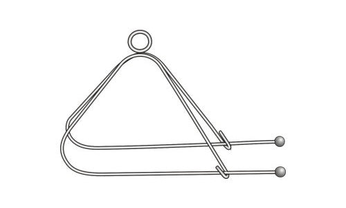 Mayo Double Safety Pin for Holding Ring Handle Forceps (127mm) (5 inch)