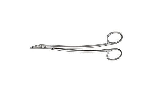 Dean Tonsil Scissors Slightly Offset Shanks Curved (165.1mm) (6½ inch)