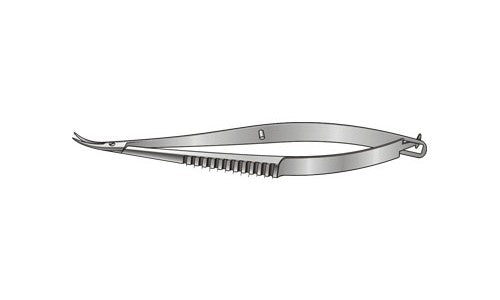 Castroviejo Corneal Scissors Fine Rounded Tip Deep Curve (101.6mm) (4 inch)