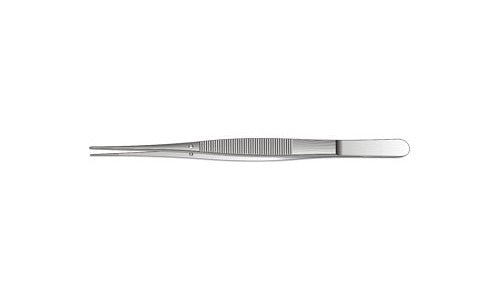 Cushing Dissecting and Tissue Forceps 1 x 2 Teeth Curved (203.2mm) (8 inch)