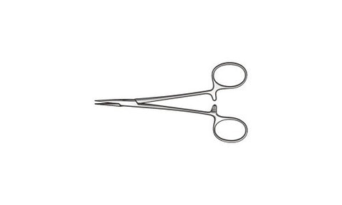 Micro-Mosquito Artery Forceps 1 x 2 Teeth Fine Toothed Jaws Curved Box Joint (127mm) (5 inch)