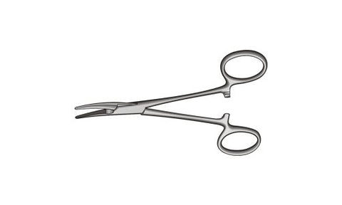 Dunhill Artery Forceps Horizontal Serrated Jaws Curved Box Joint (127mm) (5 inch)