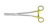 Hysterectomy Clamp with Gold Bows Curved (355.6mm) (14 inch)