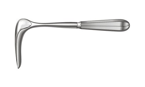 Czerny Rectal Speculum Single Ended Hollow Handle (Blade Length x Blade Width: 105 x 23mm) (8¾ inch)