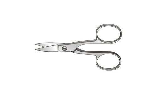 Nail Scissors Curved (88.9mm) (3½ inch)