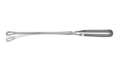 Sims Uterine Curette Single Ended Malleable Shaft Sharp (Curette Width: 9mm) (317.5mm) (12½ inch)
