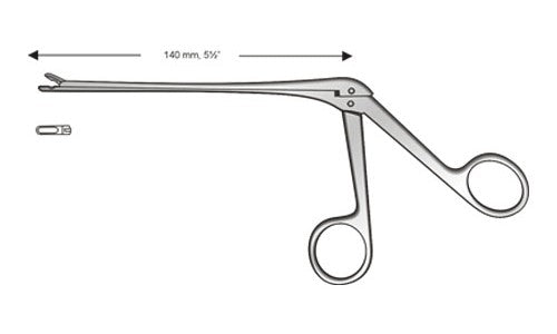 Beck Intervertebral Rongeur Straight (Shaft Length // Bite Size: 140 // 2mm) (5½ inch)