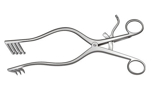 
                  
                    Adson Laminectomy Self Retaining Retractor 3 x 4 Prongs Sharp (254mm) (10 inch)
                  
                