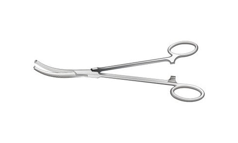 Gwilliam Hysterectomy Clamp 1 x 2 Teeth Curved Box Joint (203.2mm) (8 inch)