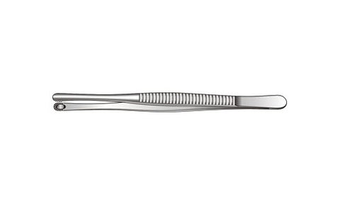 Russian Pattern Dissecting and Tissue Forceps Oval Toothed End (254mm) (10 inch)