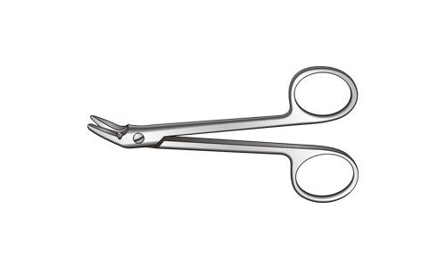 
                  
                    Universal Ligature & Wire Cutting Scissor Serrated/Smooth With Notch for Wire Angled to Side 101.6mm
                  
                
