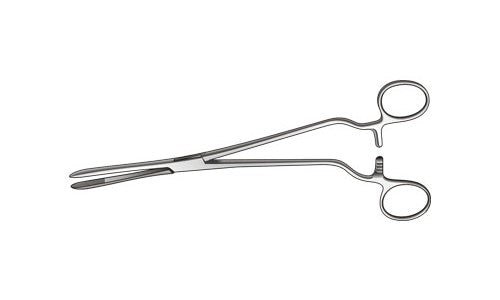 Collin Sponge Holding Forceps Straight Box Joint With Ratchet (203.2mm) (8 inch)